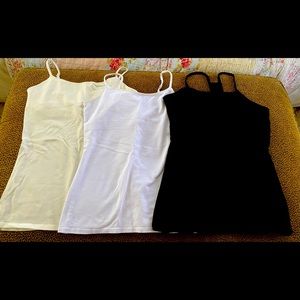 Best Loved Bra Cami Bundle. black white cream. Black is racer back.